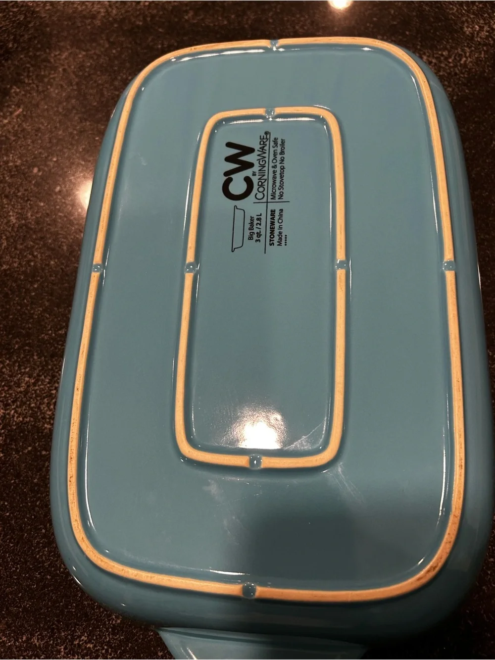 Corningware Light Blue/teal Ceramic Baking Dish Vanity Tray